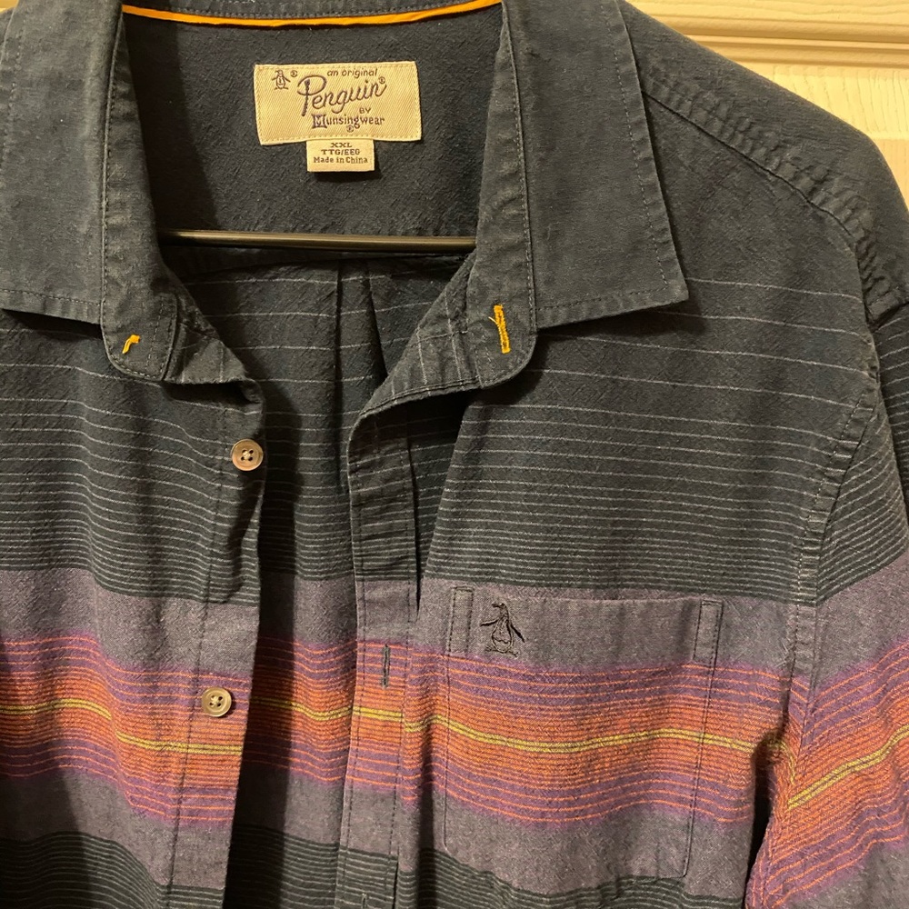 🔥 Vtg Penguin Button Up 🔥